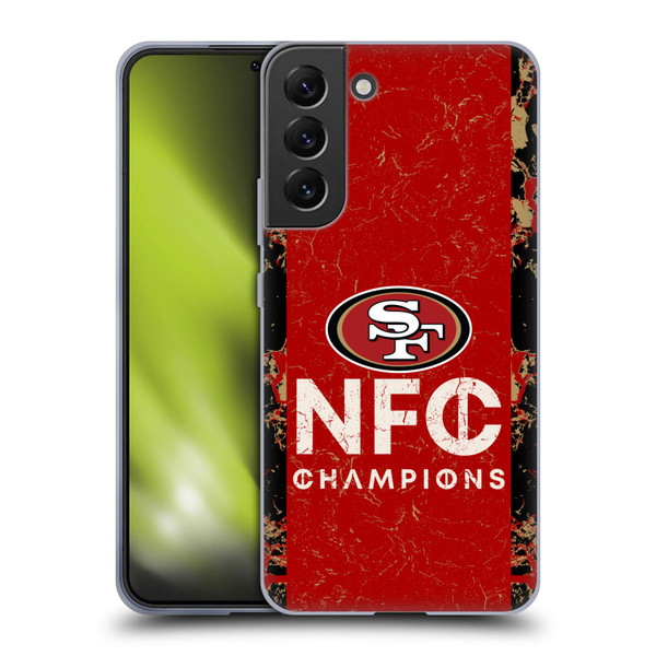 NFL 2024 Division Champions NFC Champ 49ers Soft Gel Case for Samsung Galaxy S22+ 5G