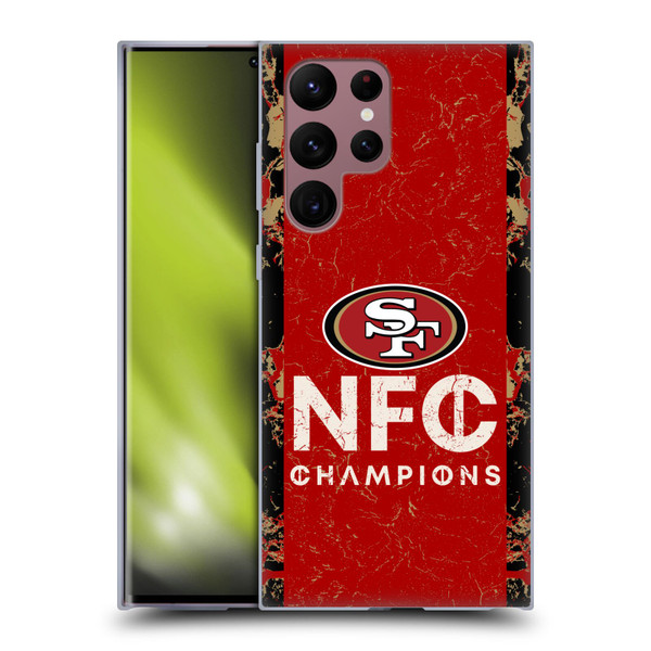 NFL 2024 Division Champions NFC Champ 49ers Soft Gel Case for Samsung Galaxy S22 Ultra 5G