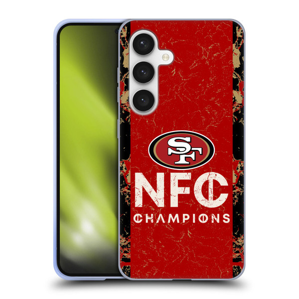 NFL 2024 Division Champions NFC Champ 49ers Soft Gel Case for Samsung Galaxy S24 5G