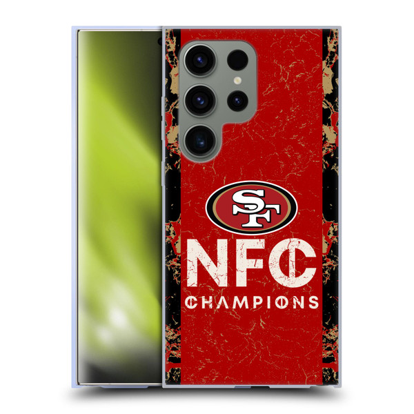 NFL 2024 Division Champions NFC Champ 49ers Soft Gel Case for Samsung Galaxy S24 Ultra 5G