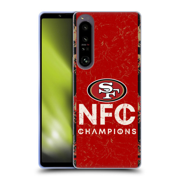 NFL 2024 Division Champions NFC Champ 49ers Soft Gel Case for Sony Xperia 1 IV