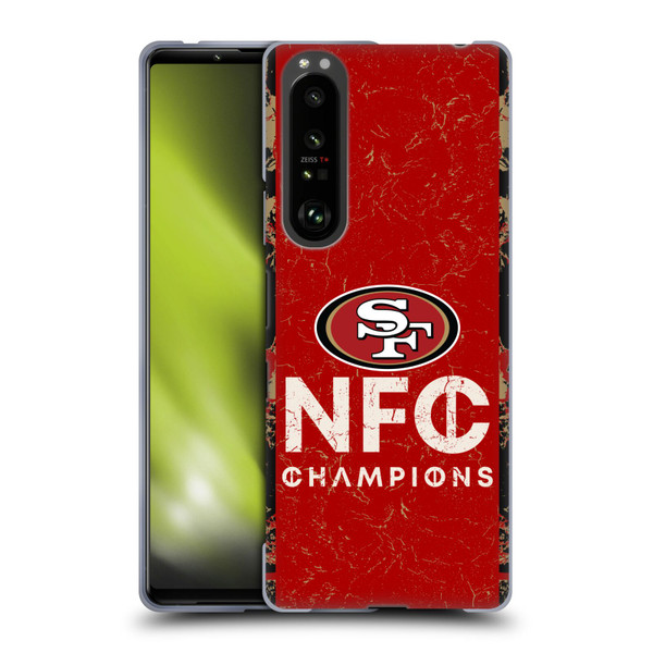 NFL 2024 Division Champions NFC Champ 49ers Soft Gel Case for Sony Xperia 1 III