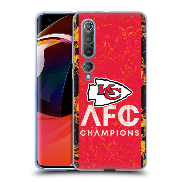 NFL 2024 Division Champions AFC Champ Chiefs Soft Gel Case for Xiaomi Mi 10 5G / Mi 10 Pro 5G