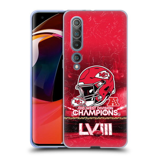 NFL 2024 Division Champions AFC Helmet Chiefs Soft Gel Case for Xiaomi Mi 10 5G / Mi 10 Pro 5G