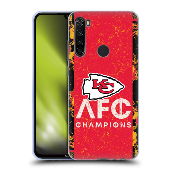 NFL 2024 Division Champions AFC Champ Chiefs Soft Gel Case for Xiaomi Redmi Note 8T