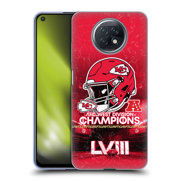 NFL 2024 Division Champions AFC Helmet Chiefs Soft Gel Case for Xiaomi Redmi Note 9T 5G