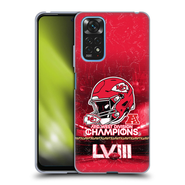NFL 2024 Division Champions AFC Helmet Chiefs Soft Gel Case for Xiaomi Redmi Note 11 / Redmi Note 11S