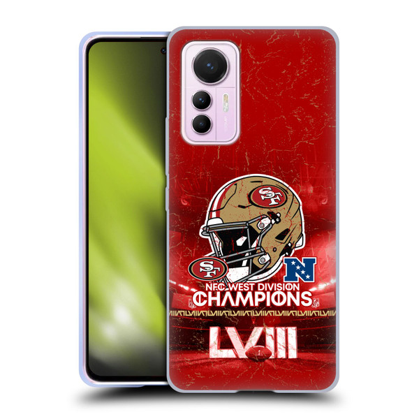 NFL 2024 Division Champions NFC Helmet 49ers Soft Gel Case for Xiaomi 12 Lite