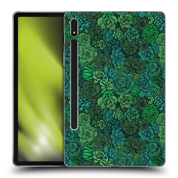 Katerina Kirilova Art Succulent Garden Soft Gel Case for Samsung Galaxy Tab S8