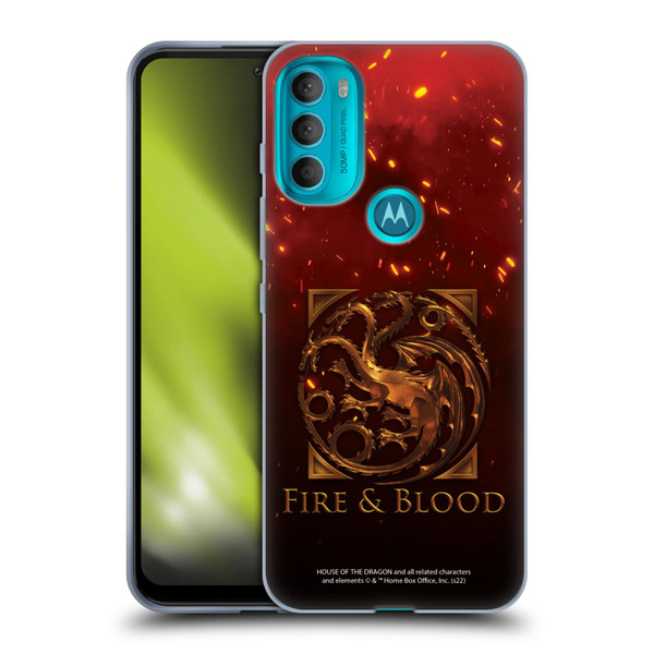 House Of The Dragon: Television Series Key Art Targaryen Soft Gel Case for Motorola Moto G71 5G