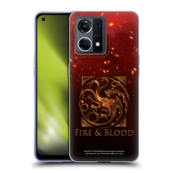 House Of The Dragon: Television Series Key Art Targaryen Soft Gel Case for OPPO Reno8 4G