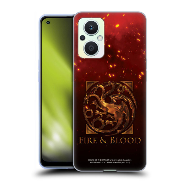 House Of The Dragon: Television Series Key Art Targaryen Soft Gel Case for OPPO Reno8 Lite