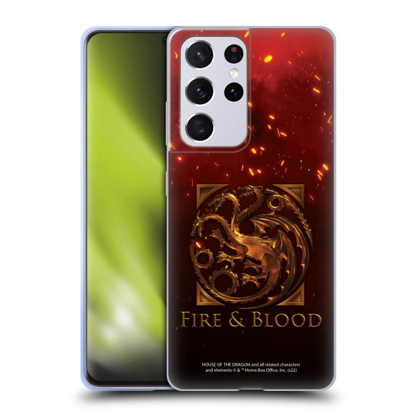 House Of The Dragon: Television Series Key Art Targaryen Soft Gel Case for Samsung Galaxy S21 Ultra 5G