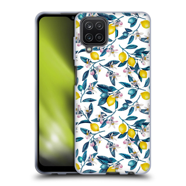 Katerina Kirilova Art Lemons And Blooms Soft Gel Case for Samsung Galaxy A12 (2020)