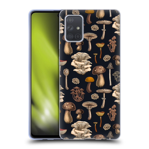 Katerina Kirilova Art Wild Mushrooms Soft Gel Case for Samsung Galaxy A71 (2019)