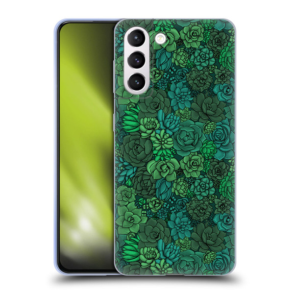 Katerina Kirilova Art Succulent Garden Soft Gel Case for Samsung Galaxy S21+ 5G