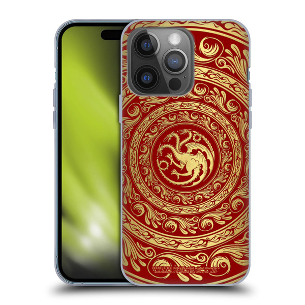 House Of The Dragon: Television Series Season 2 Graphics Targaryen Logo Soft Gel Case for Apple iPhone 14 Pro