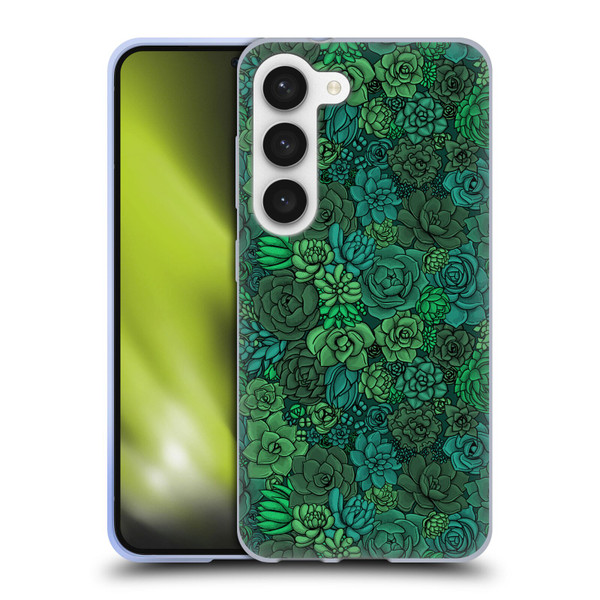 Katerina Kirilova Art Succulent Garden Soft Gel Case for Samsung Galaxy S23 5G