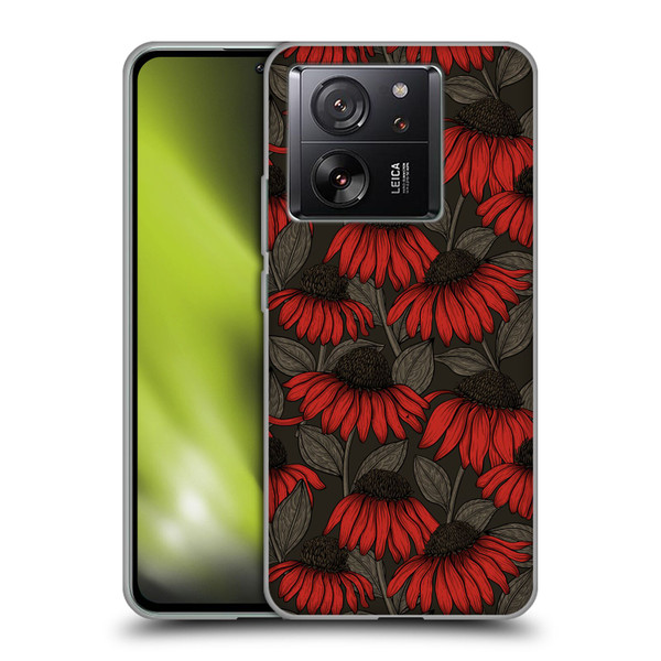 Katerina Kirilova Art Red Coneflowers Soft Gel Case for Xiaomi 13T 5G / 13T Pro 5G