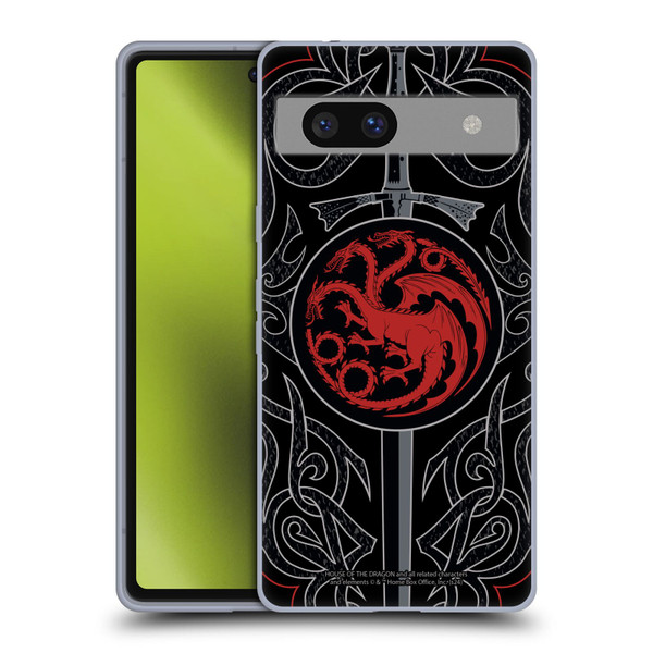 House Of The Dragon: Television Series Season 2 Graphics Daemon Targaryen Sword Soft Gel Case for Google Pixel 7a