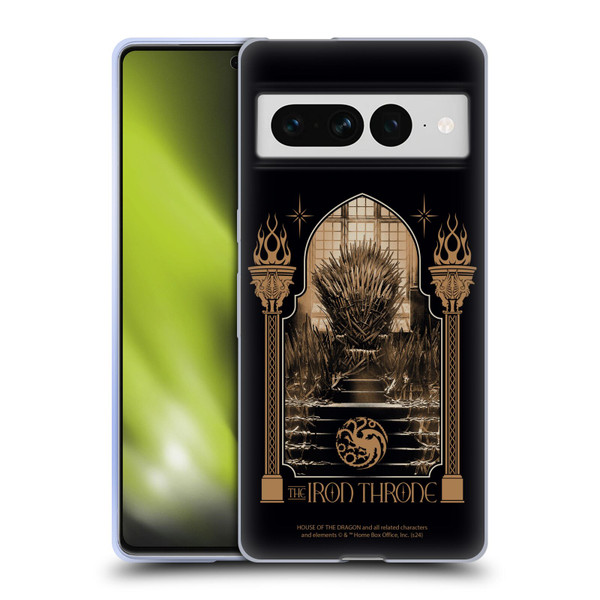 House Of The Dragon: Television Series Season 2 Graphics The Iron Throne Soft Gel Case for Google Pixel 7 Pro