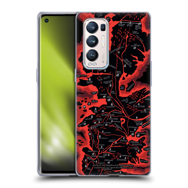 House Of The Dragon: Television Series Season 2 Graphics Seven Kingdoms Map Soft Gel Case for OPPO Find X3 Neo / Reno5 Pro+ 5G