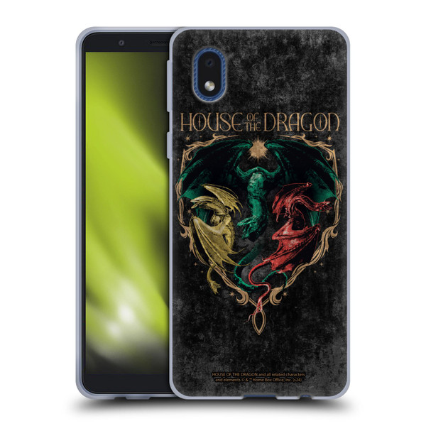 House Of The Dragon: Television Series Season 2 Graphics Dragons Soft Gel Case for Samsung Galaxy A01 Core (2020)