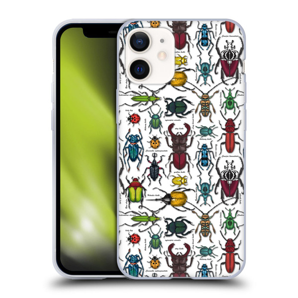 Katerina Kirilova Graphics Beetles Soft Gel Case for Apple iPhone 12 Mini