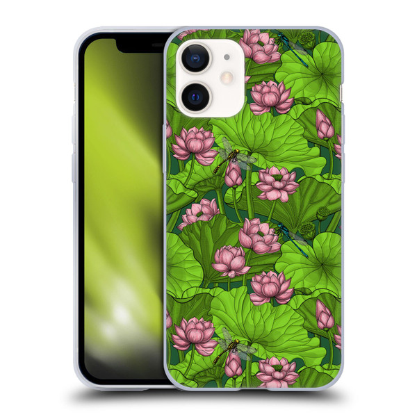 Katerina Kirilova Graphics Lotus Garden Soft Gel Case for Apple iPhone 12 Mini