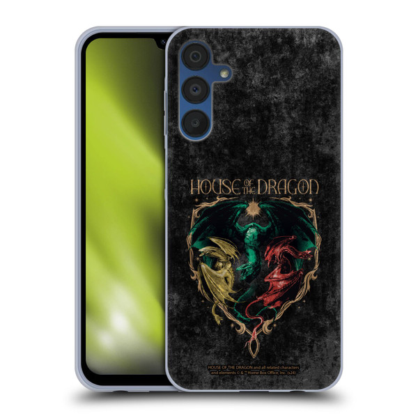 House Of The Dragon: Television Series Season 2 Graphics Dragons Soft Gel Case for Samsung Galaxy A15