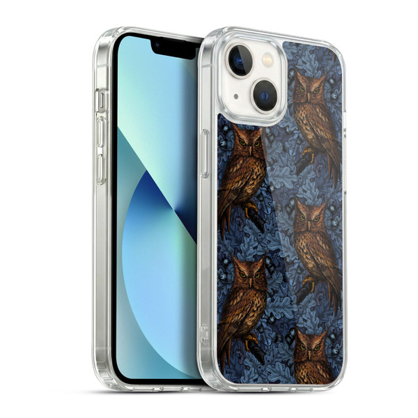 Katerina Kirilova Graphics Night Owls Soft Gel Case for Apple iPhone 13