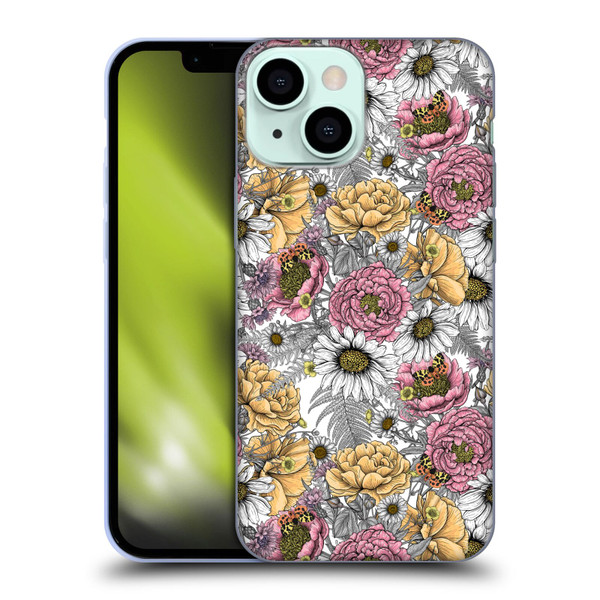 Katerina Kirilova Graphics Garden Bouquet Soft Gel Case for Apple iPhone 13 Mini