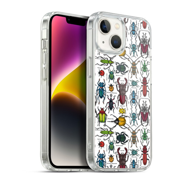 Katerina Kirilova Graphics Beetles Soft Gel Case for Apple iPhone 14