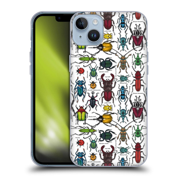 Katerina Kirilova Graphics Beetles Soft Gel Case for Apple iPhone 14 Plus