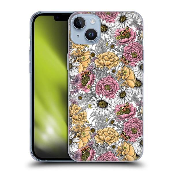 Katerina Kirilova Graphics Garden Bouquet Soft Gel Case for Apple iPhone 14 Plus