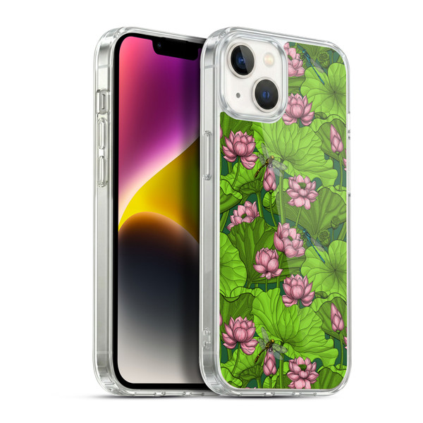 Katerina Kirilova Graphics Lotus Garden Soft Gel Case for Apple iPhone 14 Plus & MagSafe