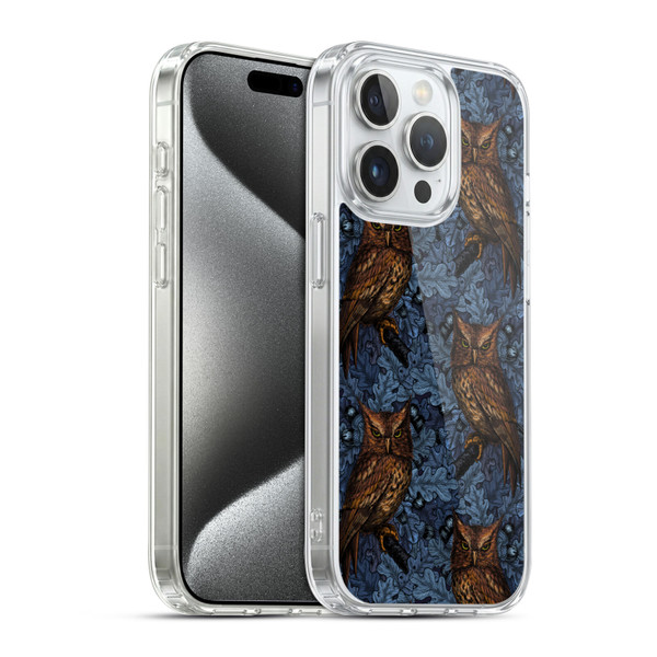 Katerina Kirilova Graphics Night Owls Soft Gel Case for Apple iPhone 15 Pro & MagSafe