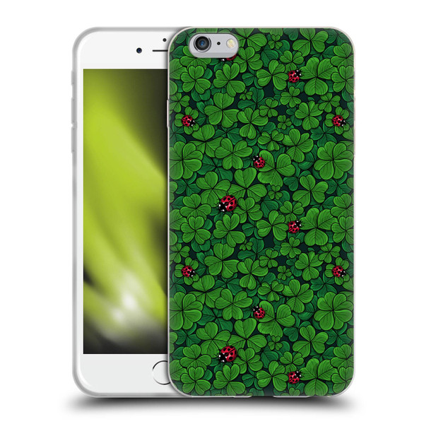 Katerina Kirilova Graphics The Lucky Clover Soft Gel Case for Apple iPhone 6 Plus / iPhone 6s Plus