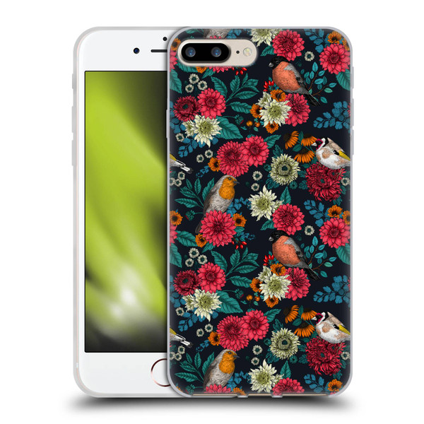 Katerina Kirilova Graphics Garden Birds Soft Gel Case for Apple iPhone 7 Plus / iPhone 8 Plus