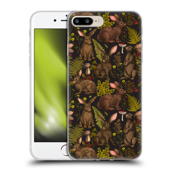Katerina Kirilova Graphics Rabbits Soft Gel Case for Apple iPhone 7 Plus / iPhone 8 Plus