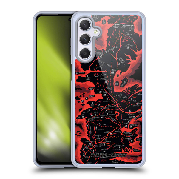 House Of The Dragon: Television Series Season 2 Graphics Seven Kingdoms Map Soft Gel Case for Samsung Galaxy M54 5G