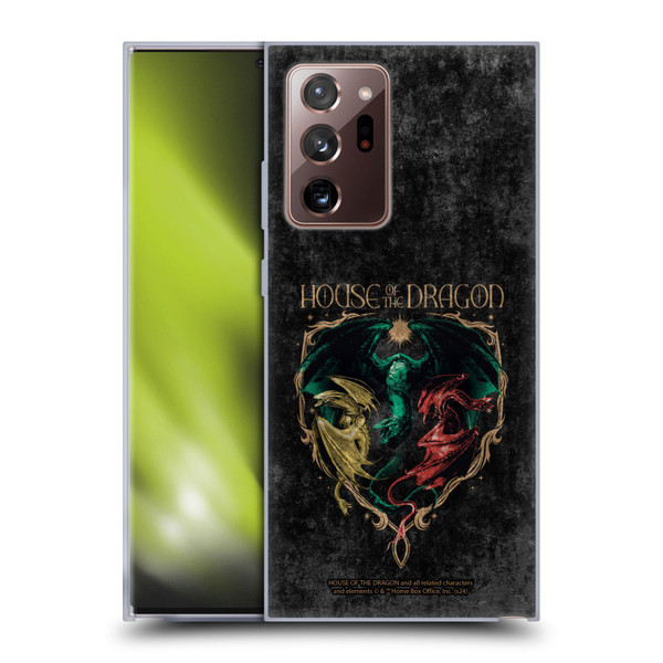 House Of The Dragon: Television Series Season 2 Graphics Dragons Soft Gel Case for Samsung Galaxy Note20 Ultra / 5G