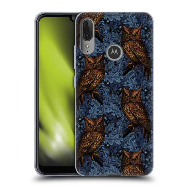 Katerina Kirilova Graphics Night Owls Soft Gel Case for Motorola Moto E6 Plus