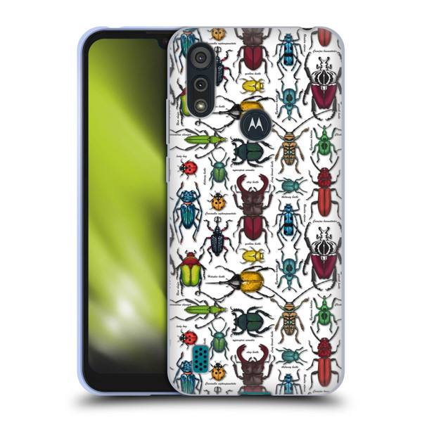 Katerina Kirilova Graphics Beetles Soft Gel Case for Motorola Moto E6s (2020)