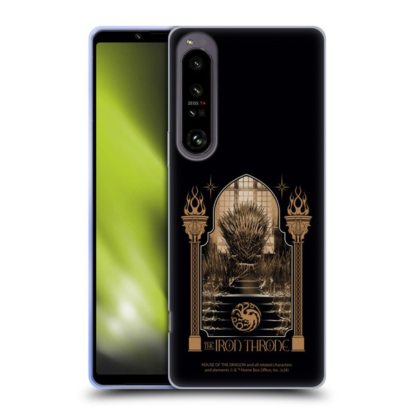 House Of The Dragon: Television Series Season 2 Graphics The Iron Throne Soft Gel Case for Sony Xperia 1 IV