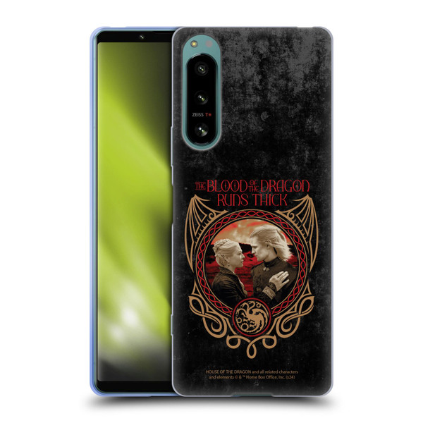 House Of The Dragon: Television Series Season 2 Graphics Blood Of The Dragon Soft Gel Case for Sony Xperia 5 IV