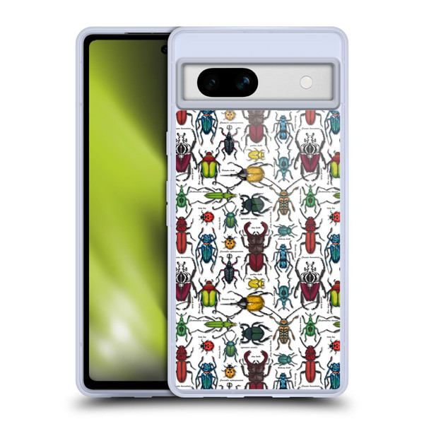 Katerina Kirilova Graphics Beetles Soft Gel Case for Google Pixel 7a