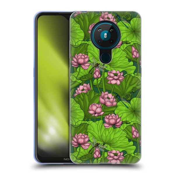 Katerina Kirilova Graphics Lotus Garden Soft Gel Case for Nokia 5.3