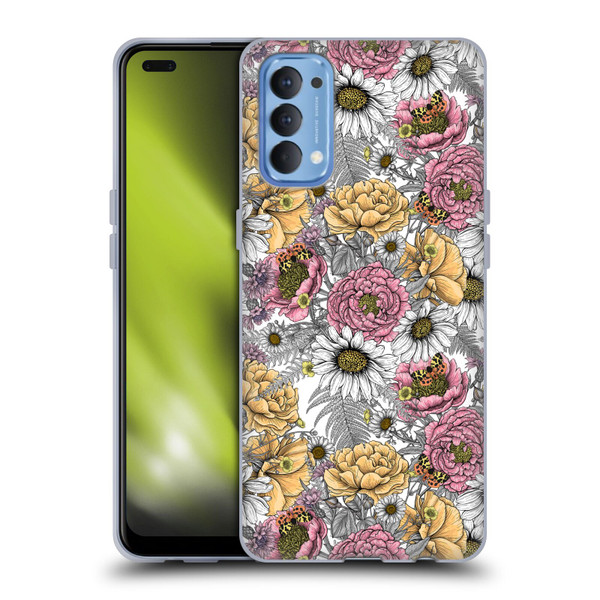 Katerina Kirilova Graphics Garden Bouquet Soft Gel Case for OPPO Reno 4 5G