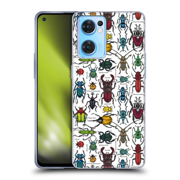 Katerina Kirilova Graphics Beetles Soft Gel Case for OPPO Reno7 5G / Find X5 Lite